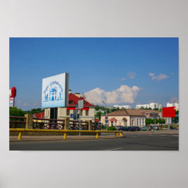 Grodno Belarus Architecture City cityscape street Poster
