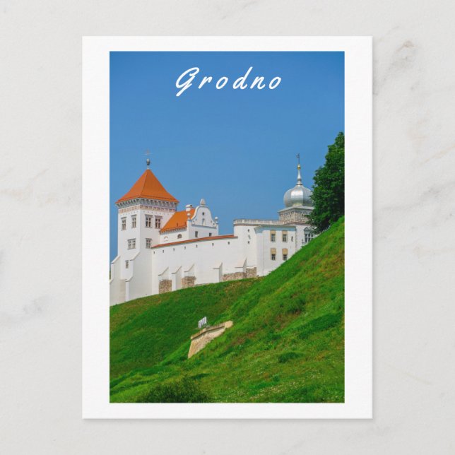 Grodno Belarus Architecture City View Castle Vykort (Framsida)