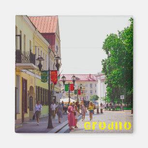 Grodno Belarus Architecture City View Street Magnet