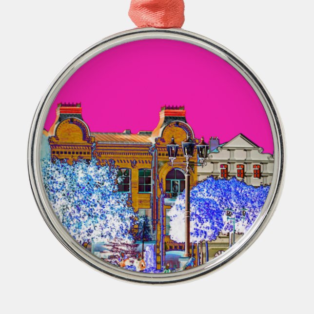 Grodno Belarus Architecture Julgransprydnad Metall (Framsidan)