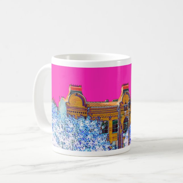Grodno Belarus Architecture Kaffemugg (Framsida vänster)