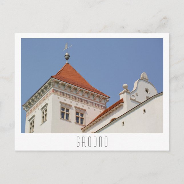 Grodno Belarus City Architecture Castle Vykort (Framsida)