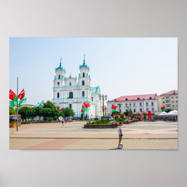Grodno Belarus City Architecture Life People Poster (Framsidan)