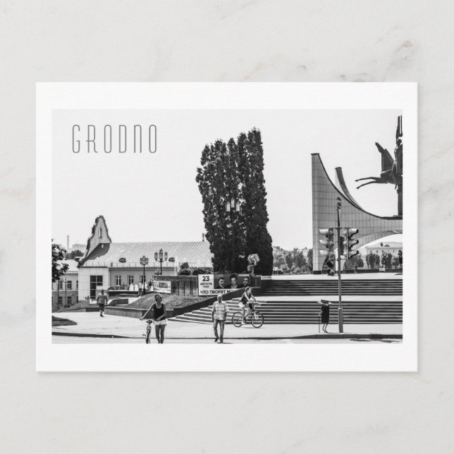 Grodno Belarus City Architecture Life Vykort (Framsida)