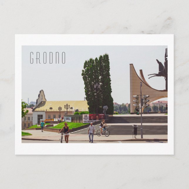 Grodno Belarus City Architecture Life Vykort (Framsida)