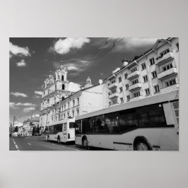 Grodno Belarus Cityscape Architecture City View Poster