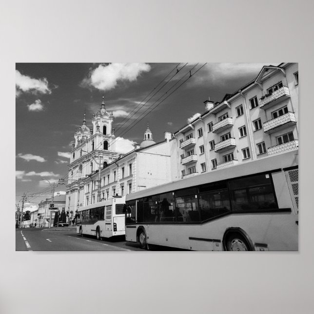 Grodno Belarus Cityscape Architecture City View Poster (Framsidan)