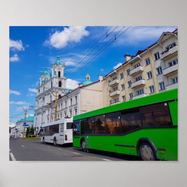 Grodno Belarus Cityscape Architecture City View Poster (Framsidan)