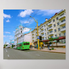 Grodno Belarus Cityscape Architecture City View Poster