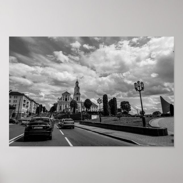 Grodno Belarus Cityscape Architecture City View Poster (Framsidan)