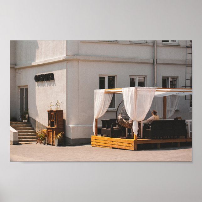 Grodno Vitryssland Stad Arkitektur Liv Människor Poster (Framsidan)