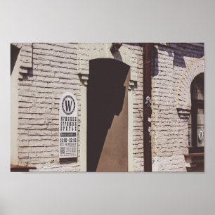 Grodno Vitrysslands stadsarkitektur minimalism Poster