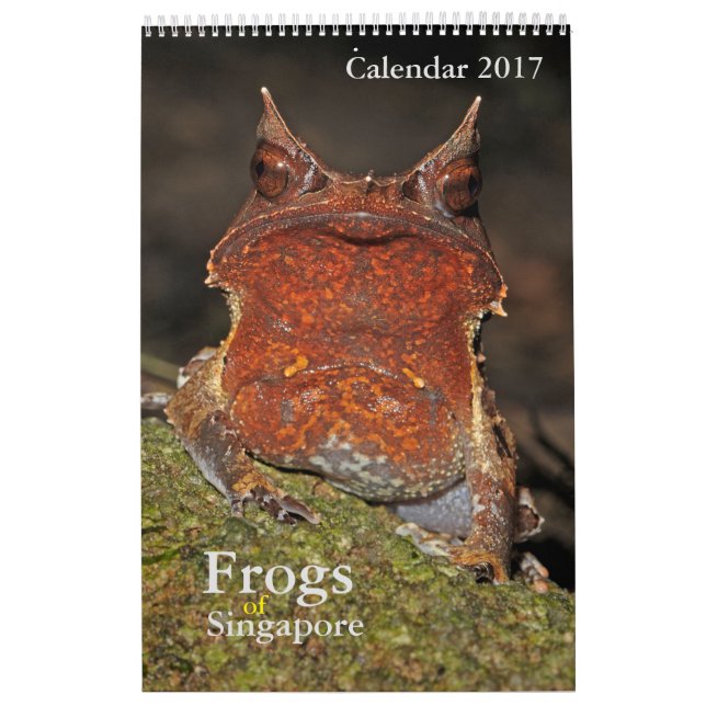 Grodor av Singapores kalender 2017 (Omslag)