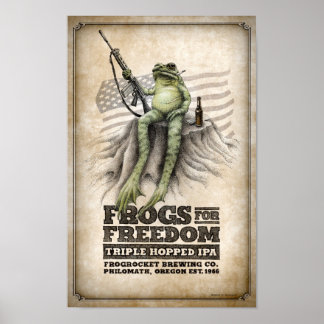 Grodor för Frihet, trippelköp, IPA Poster
