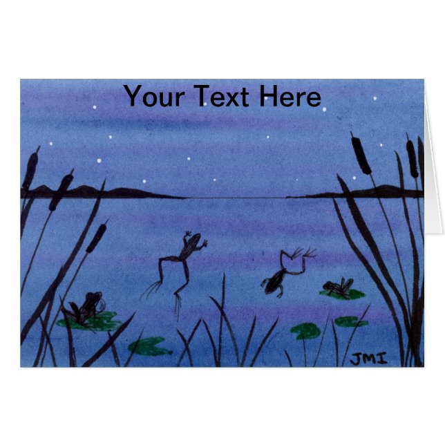 Grodor Hälsningskort (Framsidan Horizontal)