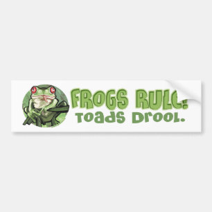 Grodor härskar, paddor dreglar bildekal