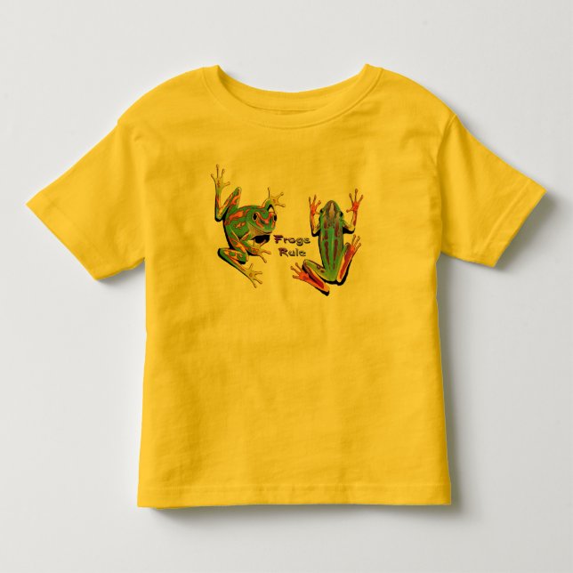 Grodor härskar småbarnT-tröja Tee (Framsida)