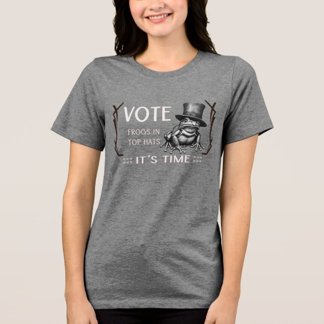 Grodor i topp hattar t shirt (Framsida)