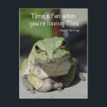 Grodor och flugor vykort<br><div class="desc">träd-grodan säger..</div>