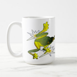 Grodor och Lotus Flowers, kaffe Mugg