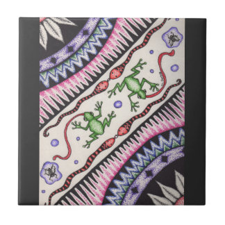 Grodor och ormar kakelplatta