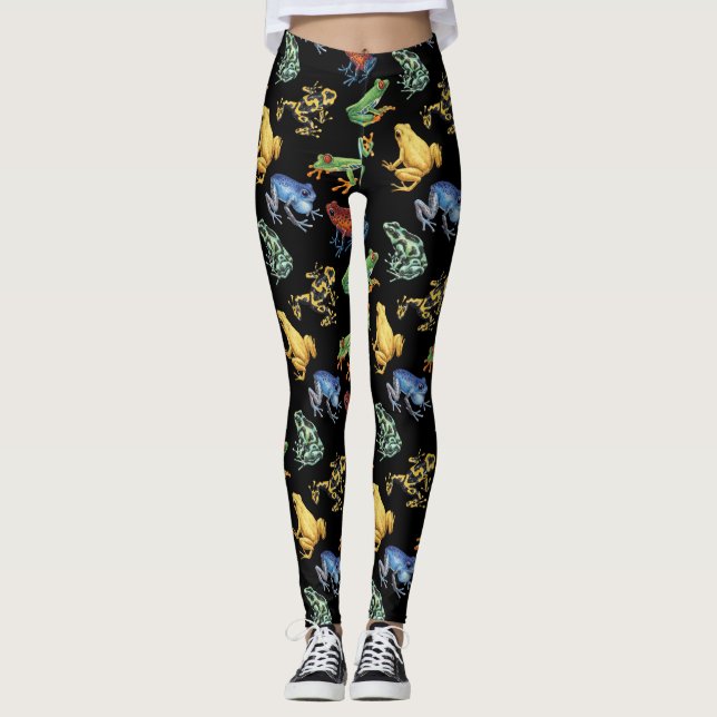 Grodor på svart leggings (Framsida)