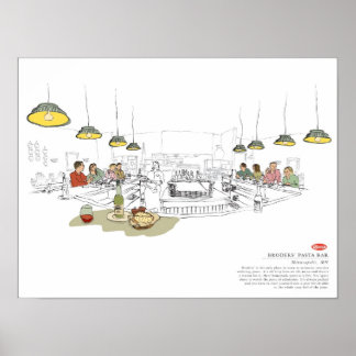 Grödor, pasta pub poster