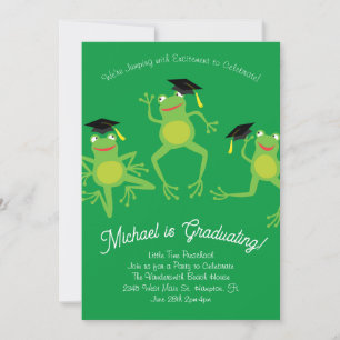 Grodor Preschool-Studentfesten Inbjudningar