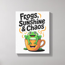 Grodor, solsken och kaos - Cute Frog i Kaffe Kopp