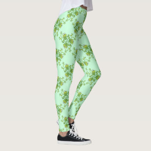 Grodor som viftar och har roligt i mönster leggings