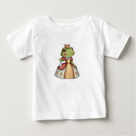 Grodprinsessa i med en krona och en klänning t shirt