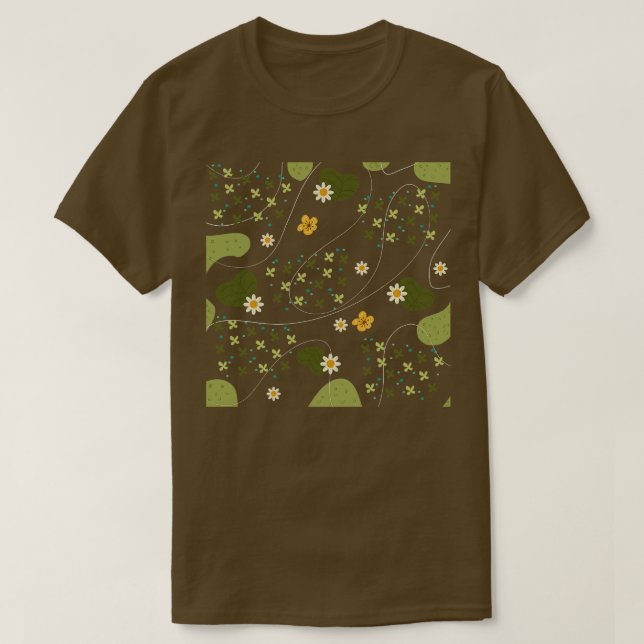Grodtema mönster t shirt (Design framsida)