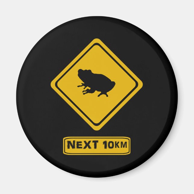 grodvägskylt magnet (Framsidan)
