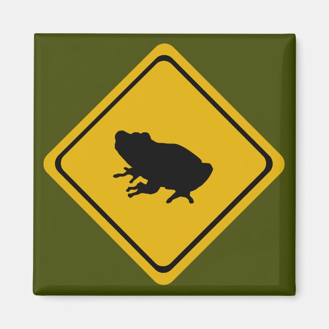 grodvägskylt magnet (Framsidan)