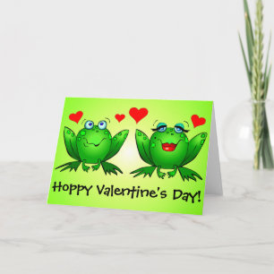 Grody Cute Roliga Hoppiga Alla Hjärtans Dag Helgkort