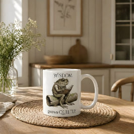 Grody Mug - "Visdom Växer Tyst" Kaffemugg