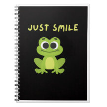 Grody Notebook - Söt Just Smile Groda Journal