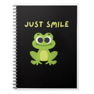 Grody Notebook - Söt Just Smile Groda Journal Anteckningsbok