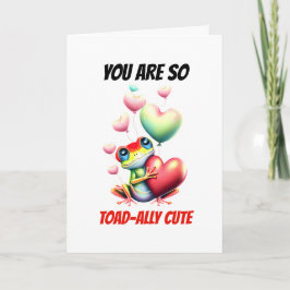 Grodyrken | Totalt söt grön groda Valentine grodyr Helgkort