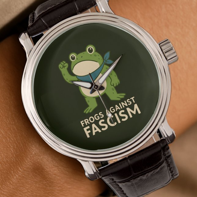 Grodyror Mot Fascism Portland Groda Protest Armbandsur (Skapare uppladdad)