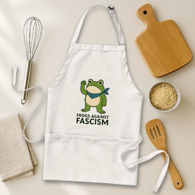 Grodyror Mot Fascism Portland Groda Protest Förkläde (Skapare uppladdad)