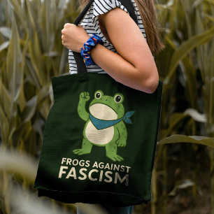 Grodyror Mot Fascism Portland Groda Protest Tygkasse