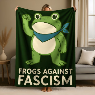 Grodyror mot fascism Portland Grodyror Protest Fleecefilt