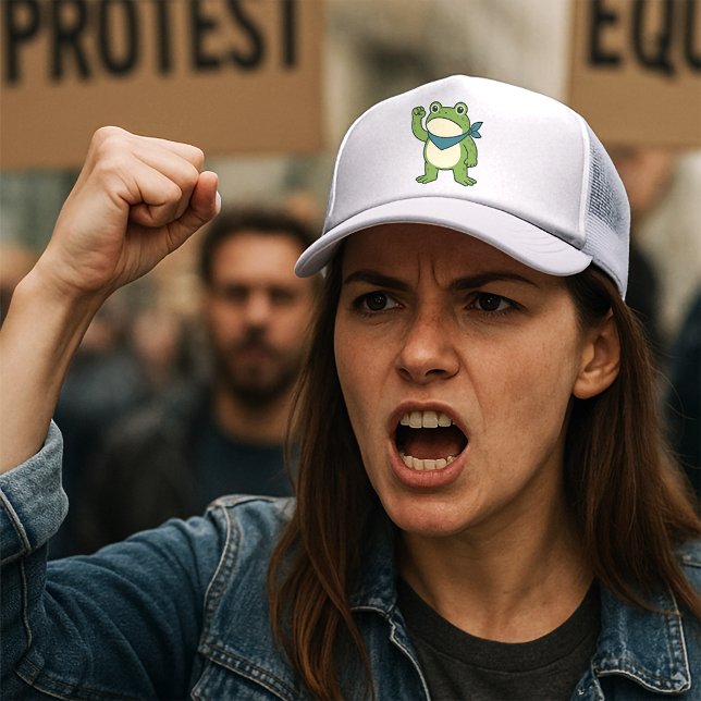 Grodyror mot fascism Portland Grodyrprotest Keps (Skapare uppladdad)