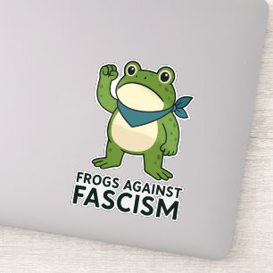 Grodyror mot fascism Portland Grodyrprotest Klistermärken