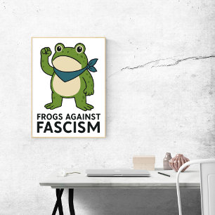 Grodyror mot fascism Portland Grodyrprotest Poster