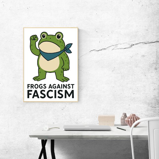 Grodyror mot fascism Portland Grodyrprotest Poster (Skapare uppladdad)