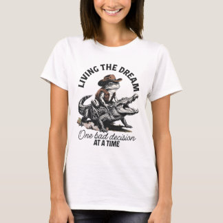 Grodyttning på Alligator Cowboy Dröm T Shirt