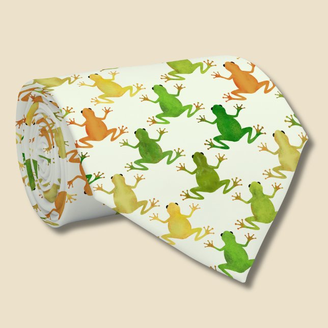 Grodyvmönster Slips (Frog pattern tie)