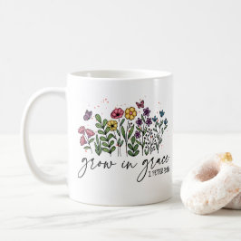 Groende i Grace Blommigt Christian Quote Kaffemugg